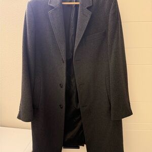 London Fog Black Signature Lined Coat